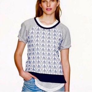 J Crew paneled cotton short sleeve